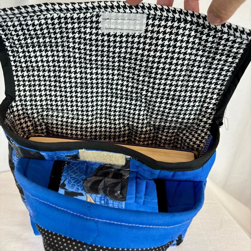 Handmade Upcycled Quilt Bible Tote Bag | Batman Carryall with Pocket‎